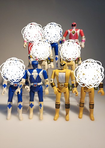  Beden Renk power rangers başları dönen seri