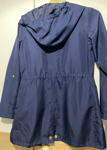 lacivert Kadın yağmurluk - Görsel 4