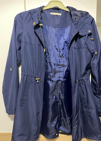 lacivert Kadın yağmurluk - Görsel 2