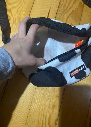 Kadın Beyaz Zebra Desenli Omuz Çantası - Görsel 3