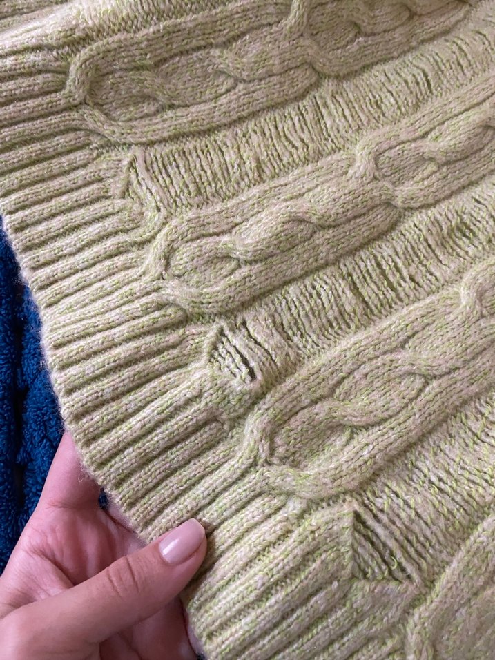 Yeşil Örgü Kadın Triko Kazak - Görsel 3