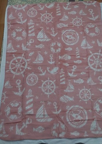 Pastel Batik Desenli Pamuklu Bebek Battaniyesi - Görsel 4