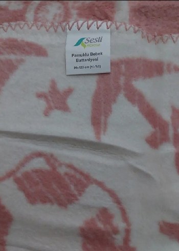 Pastel Batik Desenli Pamuklu Bebek Battaniyesi - Görsel 5