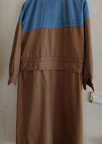 Kadın Kahverengi Uzun Belden Bağlamalı Trençkot - Görsel 5