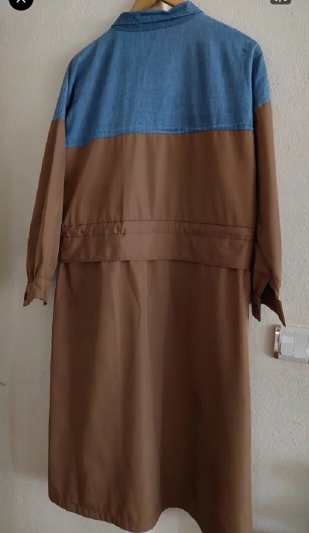 Kadın Kahverengi Uzun Belden Bağlamalı Trençkot - Görsel 5