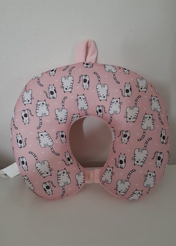 Pembe Baskılı Seyehat Yastığı - Görsel 3