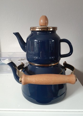 Madame Coco Mavi Bonneville 3 Parça Çaydanlık Seti - Görsel 3