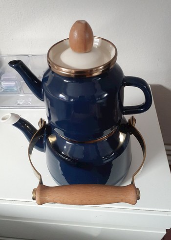 Madame Coco Mavi Bonneville 3 Parça Çaydanlık Seti - Görsel 2