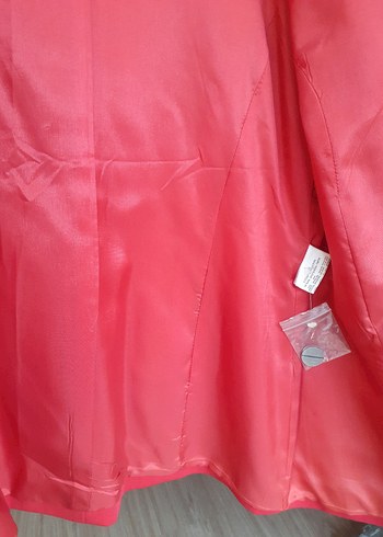 Düğmeli Kırmızı Kadın Blazer Ceket etekli Takım - Görsel 11