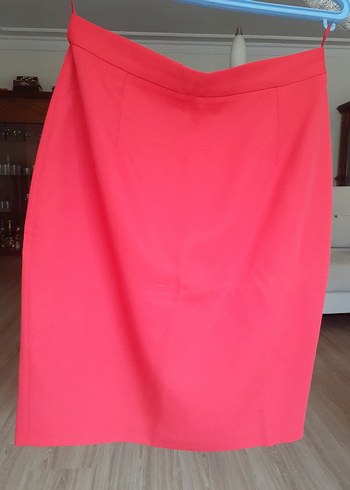 Düğmeli Kırmızı Kadın Blazer Ceket etekli Takım - Görsel 9