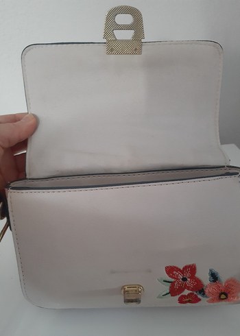 Nakışlı Bej Pembe Kadın Çanta - Görsel 6