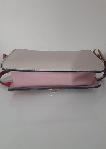 Nakışlı Bej Pembe Kadın Çanta - Görsel 4