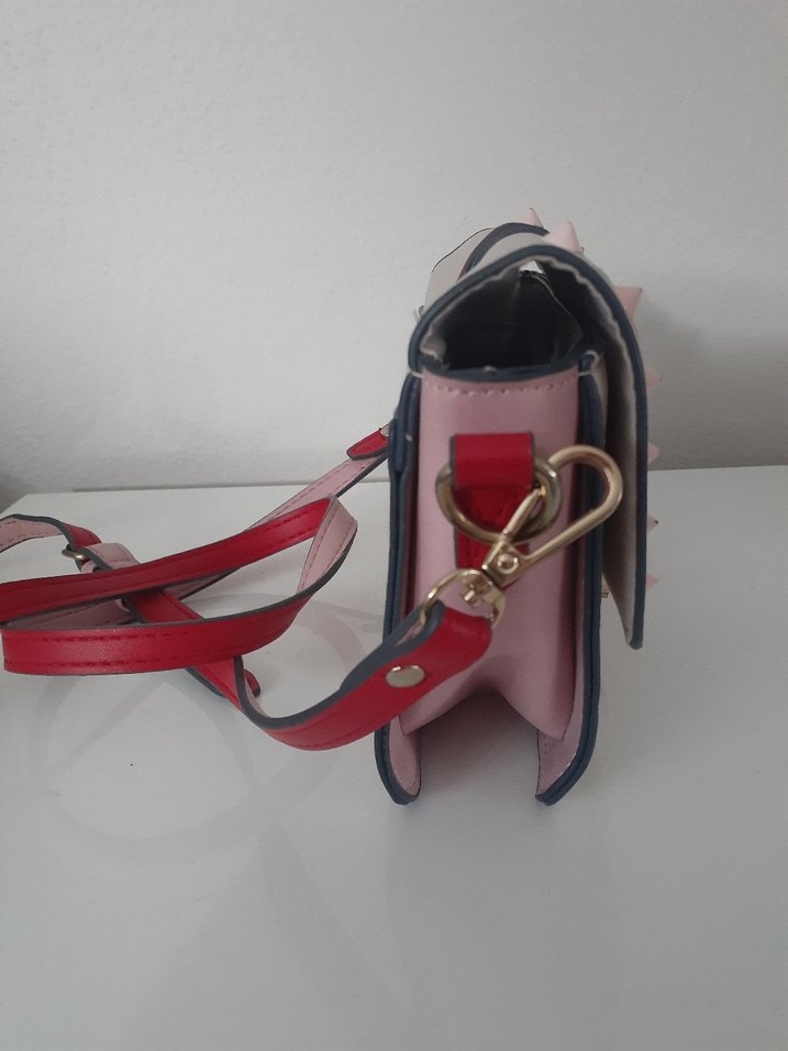 Nakışlı Bej Pembe Kadın Çanta - Görsel 3