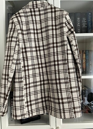 38 Beden Ekose blazer ceket