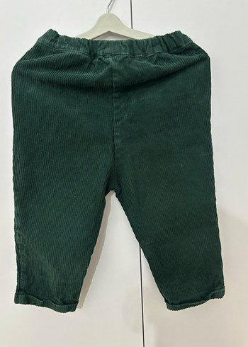 H&M Yeşil Erkek Çocuk Kadife Pantolon - Görsel 2