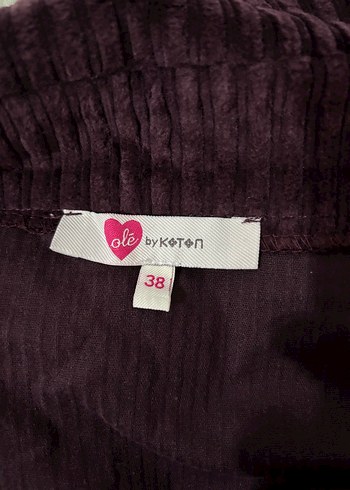 Koton Kadife Salopet Askılı Tulum - Görsel 8