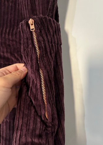 Koton Kadife Salopet Askılı Tulum - Görsel 4