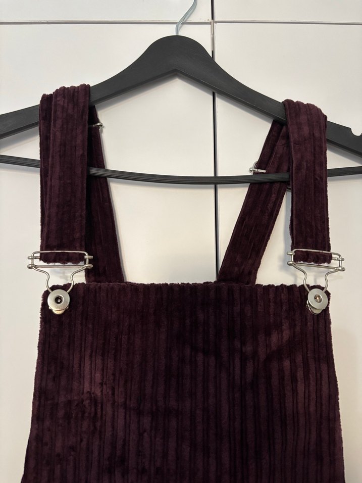 Koton Kadife Salopet Askılı Tulum - Görsel 3