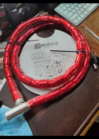 Renkli Elastik Motosiklet Kilidi - Görsel 2