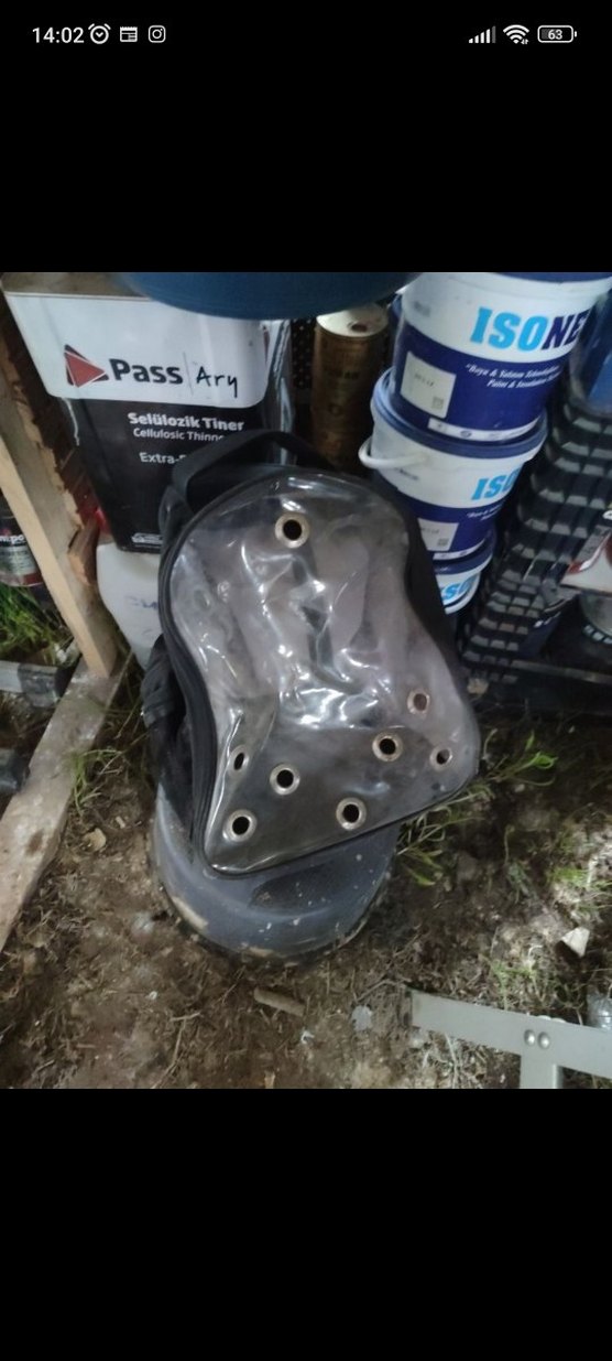 Gri Kauçuk Kemerli Biker Taşıma Kabı - Görsel 2