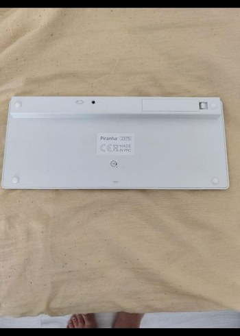 Beyaz Piranha Kablosuz Klavye - Görsel 2