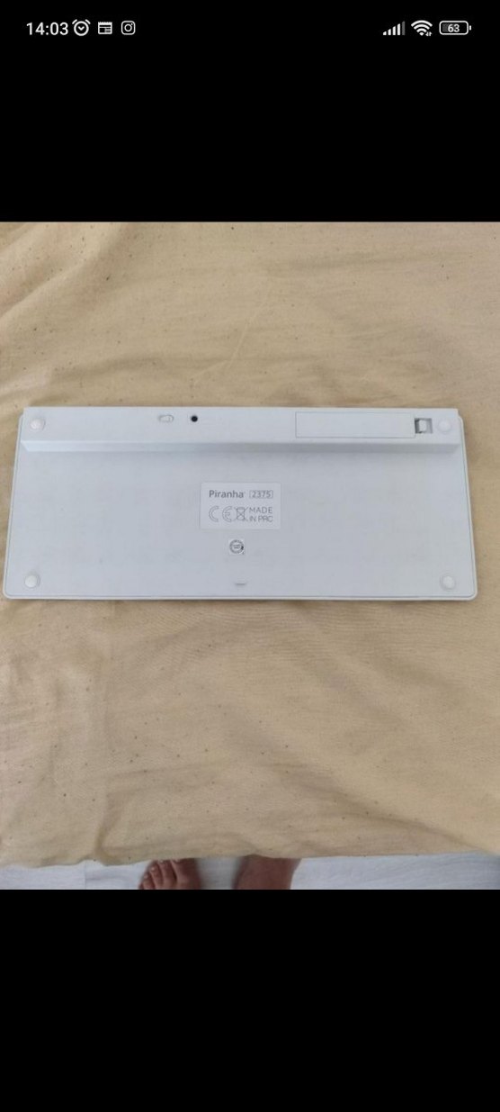 Beyaz Piranha Kablosuz Klavye - Görsel 2