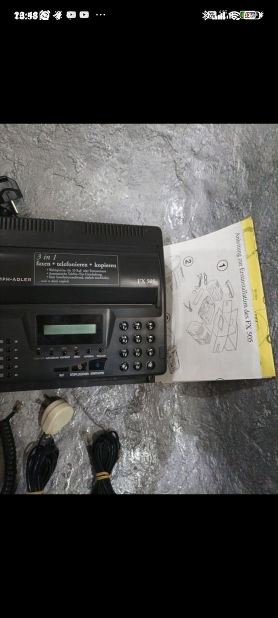 Triumph-Adler FX 505 Siyah Faks Telefon - Görsel 2