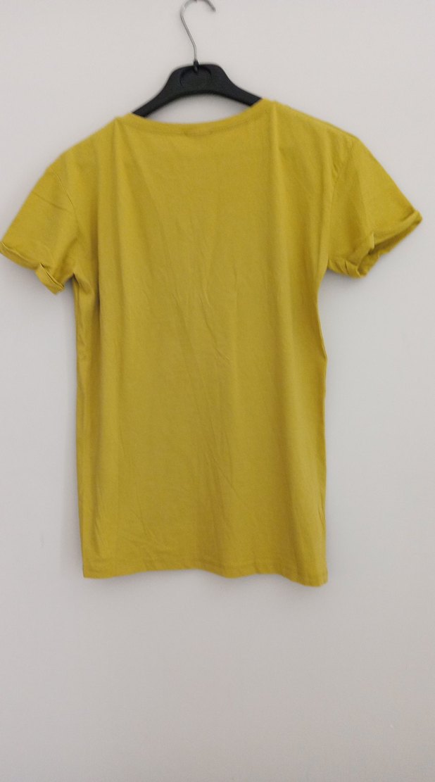Sarı Baskılı Tişört - Görsel 2
