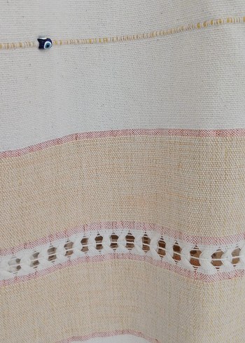 Bohem Nakış krem renginde perde - Görsel 4