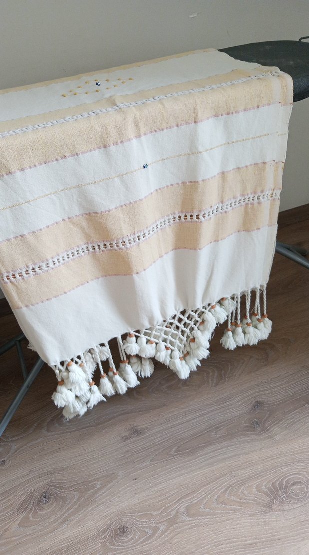 Bohem Nakış krem renginde perde - Görsel 5