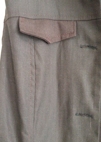 Kahverengi Uzun Kadın yelek - Görsel 2