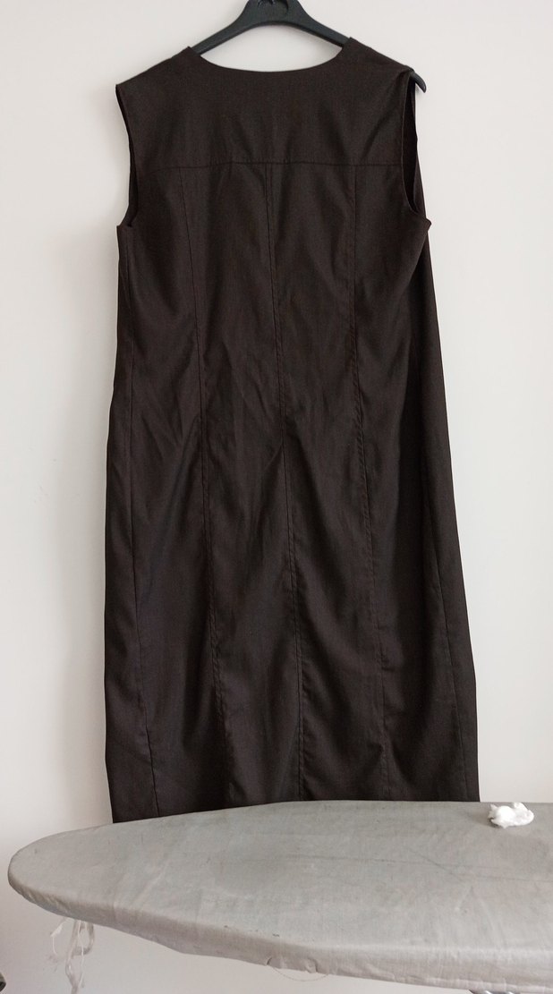 Kahverengi Uzun Kadın yelek - Görsel 4