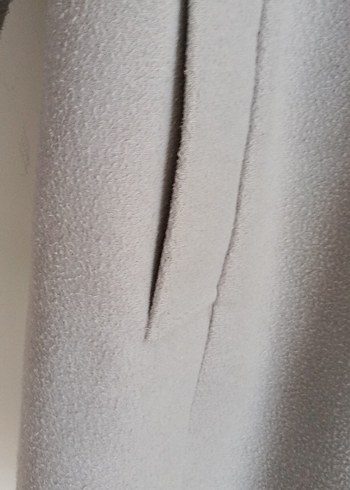 Gri Düğmeli manto - Görsel 4