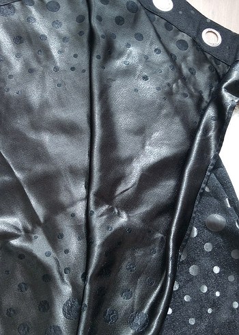 Siyah Puantiye desenli Perde - Görsel 5