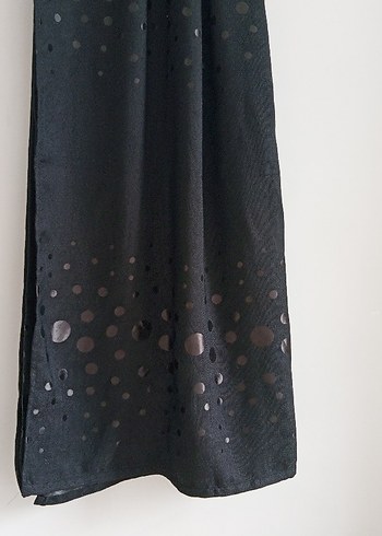 Siyah Puantiye desenli Perde - Görsel 2