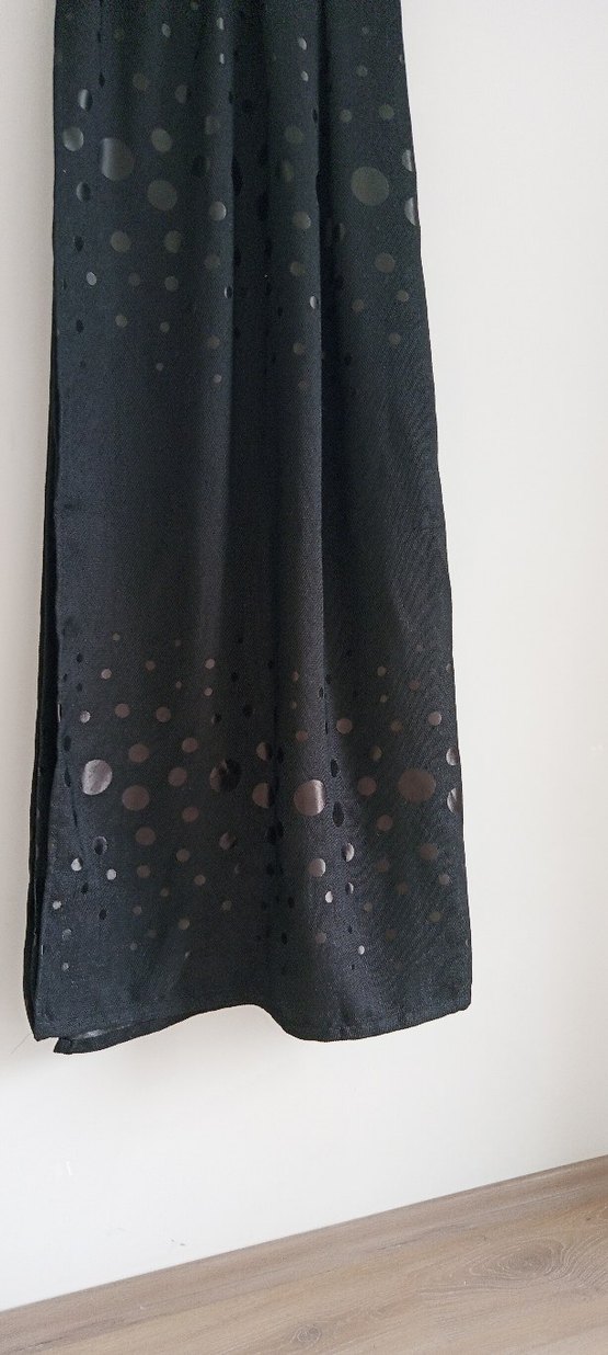 Siyah Puantiye desenli Perde - Görsel 2