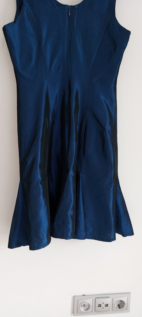 Parlak Lacivert Abiye Elbise - Görsel 2