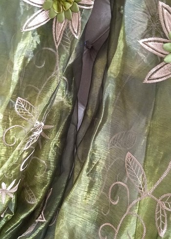 çiçek süslemeli perde - Görsel 12