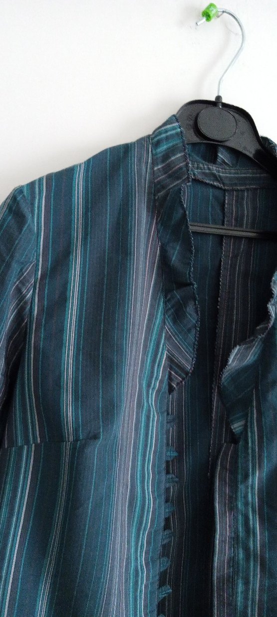 lacivert çizgili Tunik - Görsel 3