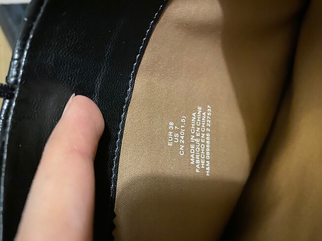 38 Beden siyah Renk H&M uzun çizme