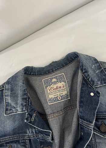 Düğmeli Mavi Denim Kadın Ceket - Görsel 2