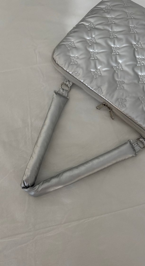 Gri Fermuarlı Kadın Omuz Çantası - Görsel 5