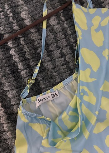 Kadın Sarı Bohem Uzun Askılı Elbise - Görsel 3