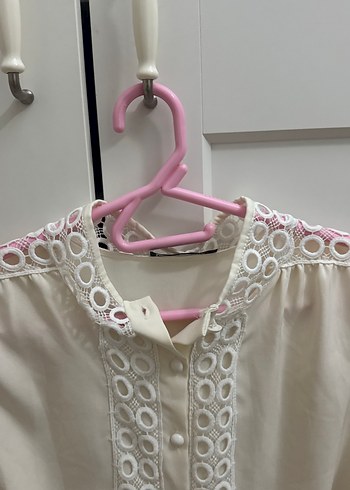 Beyaz Nakışlı Uzun Kollu Bohem Midi Elbise - Görsel 2