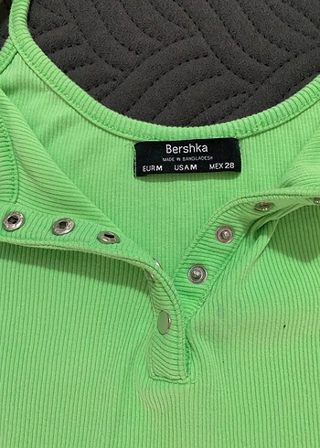 Yeşil Düğmeli İnce Askılı Elbise - Görsel 2