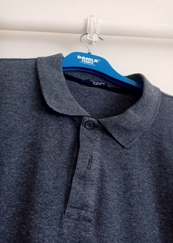 xl Beden Gri Erkek Polo Tişört Düğmeli Yaka