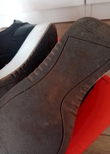 Siyah Bağcıklı Stiletto Topuk Spor Ayakkabı - Görsel 8