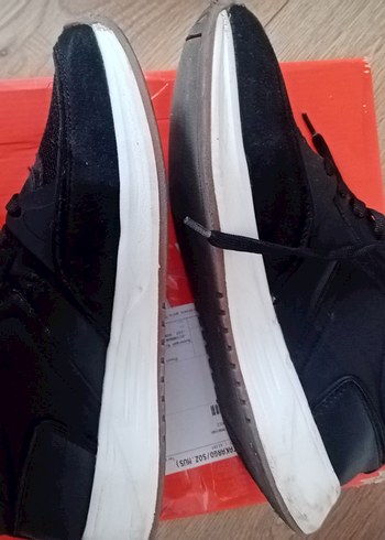 Siyah Bağcıklı Stiletto Topuk Spor Ayakkabı - Görsel 10