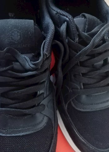 Siyah Bağcıklı Stiletto Topuk Spor Ayakkabı - Görsel 5