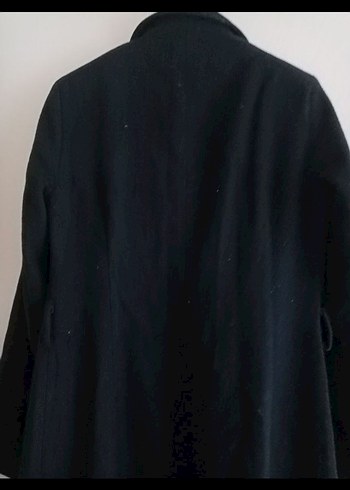 Kemerli Siyah Kadın Kaban - Görsel 3